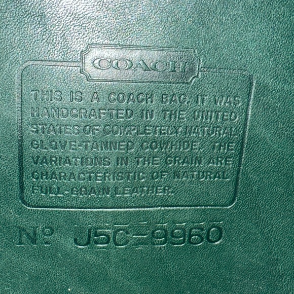 Coach Daypack in Bottle Green Leather, Style 9960 - Picture 11 of 15